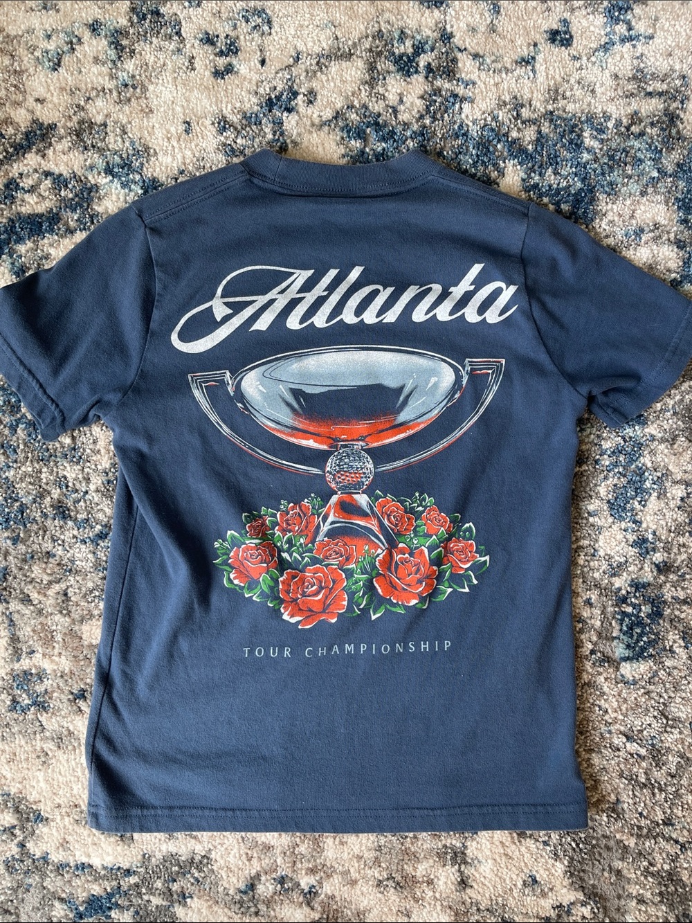 Atlanta Tour Championship Graphic Tee - Navy with Red Roses